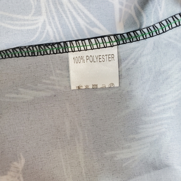 Men's Blue Palm Trees Hawaiian Shirt size XXL - Picture 8 of 16